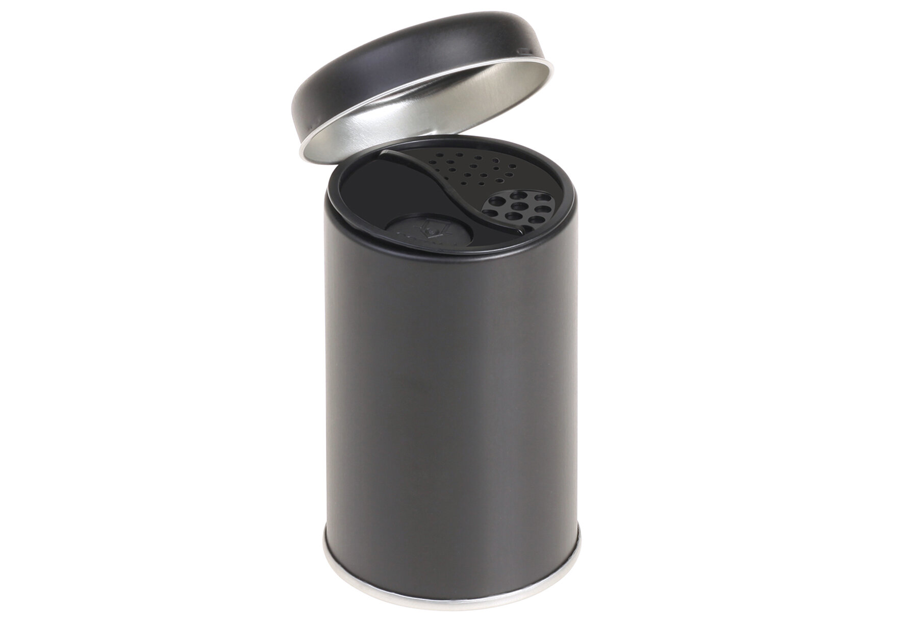 Boîte à épices noire 175ml avec couvercle