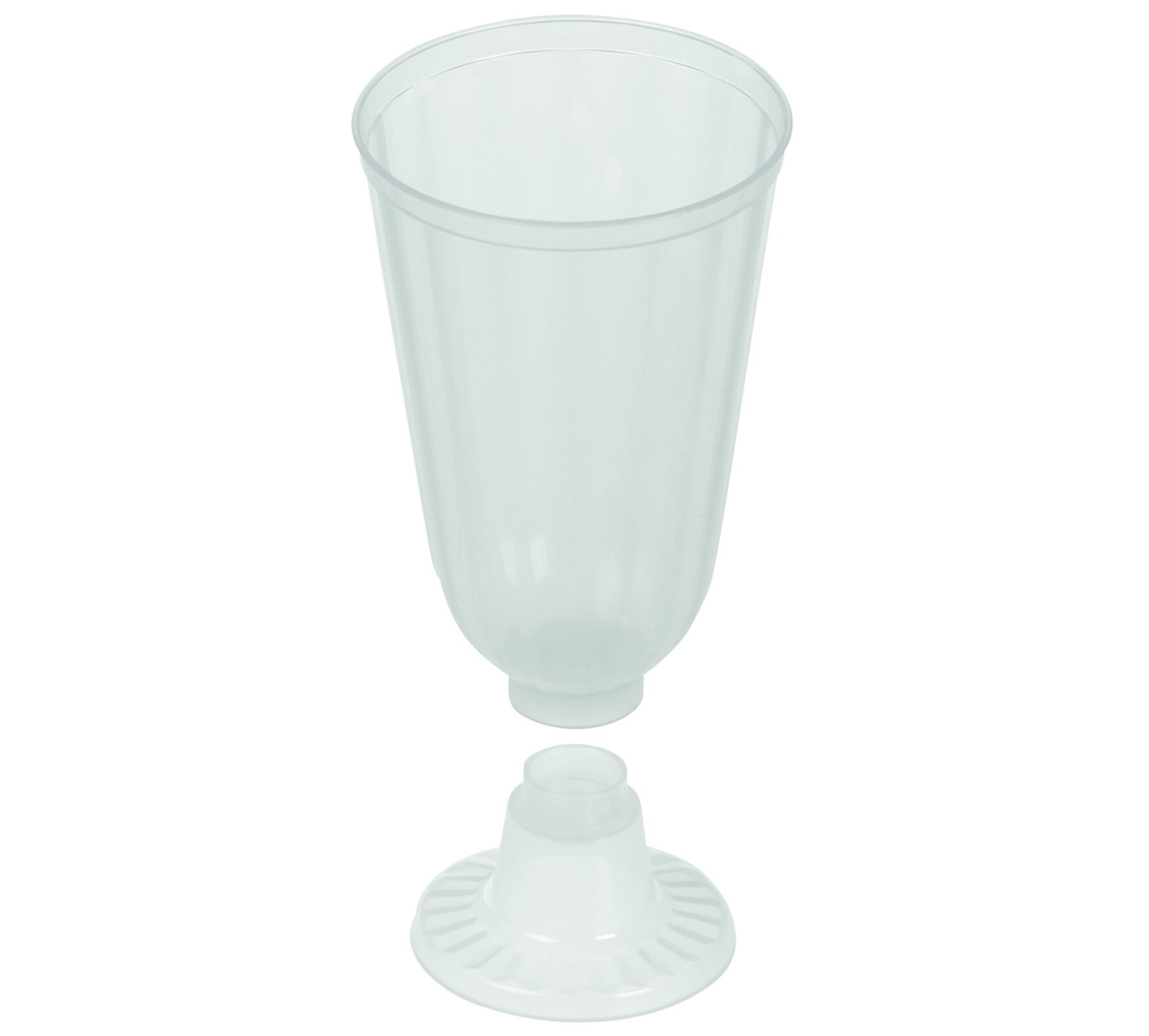 Verre pour café fertig PP 2-pces, transp., incassable