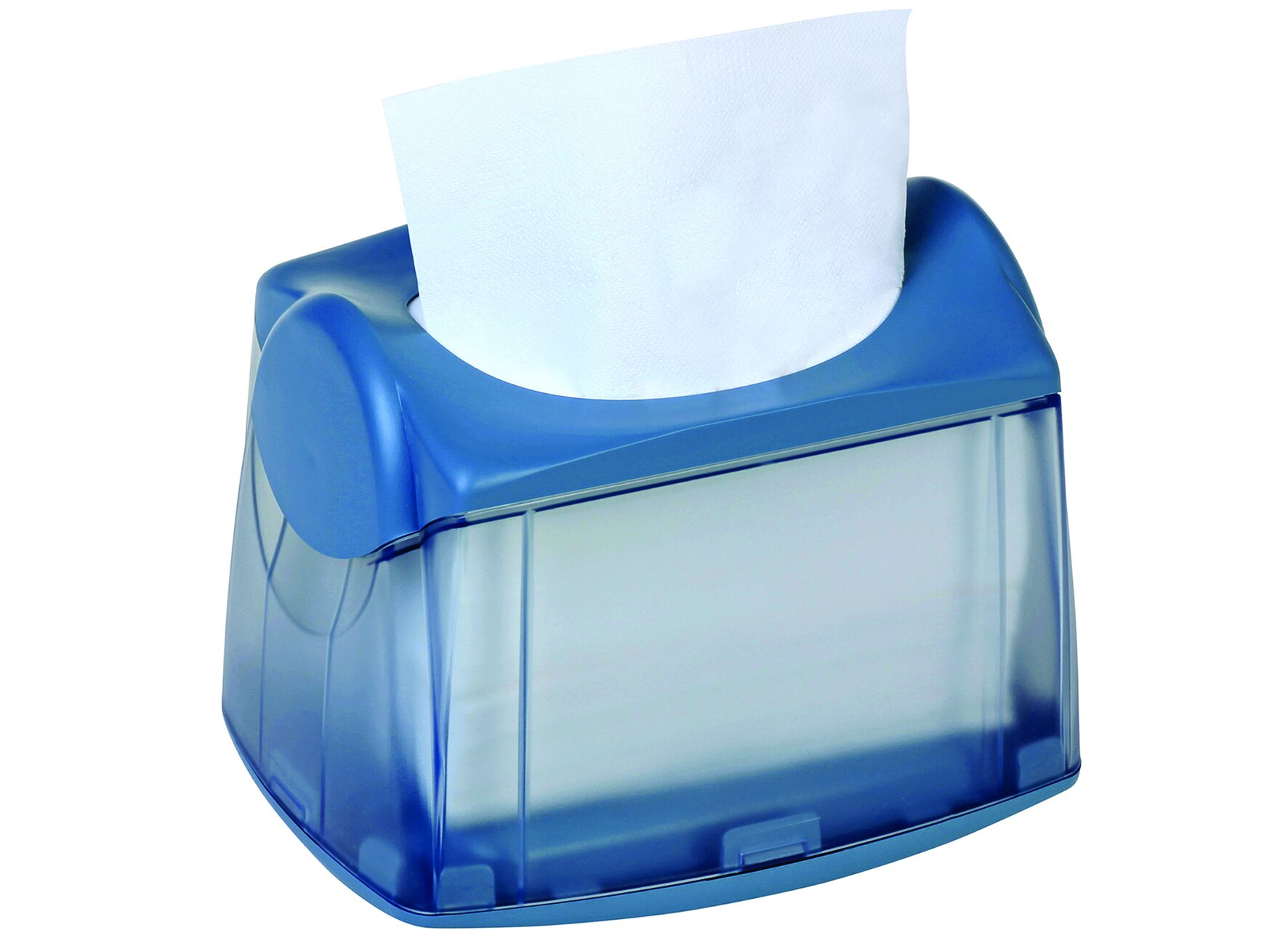 Distributeur Interfold bleu, 16x16.3x22cm
