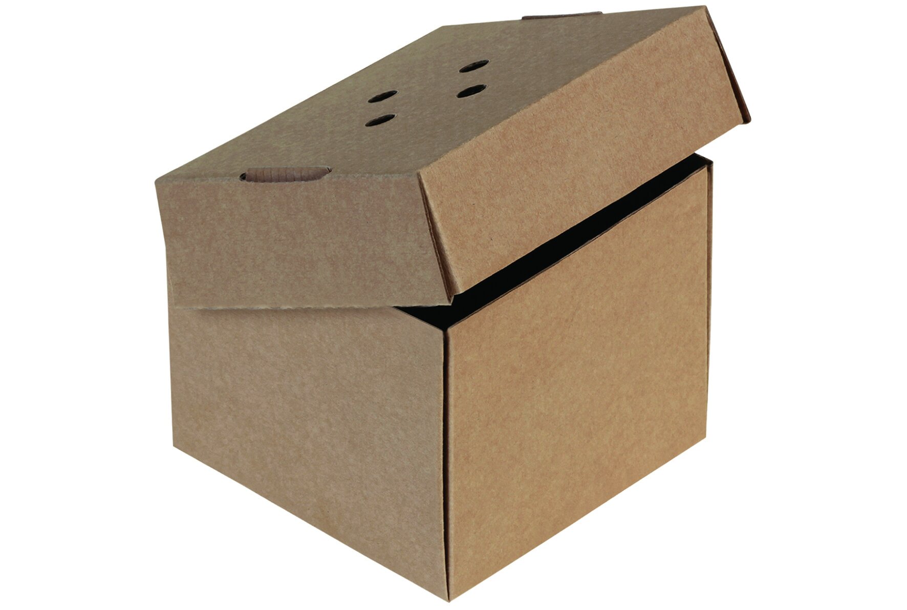 XL Burger-Box Kraft brun 122x122x90mm