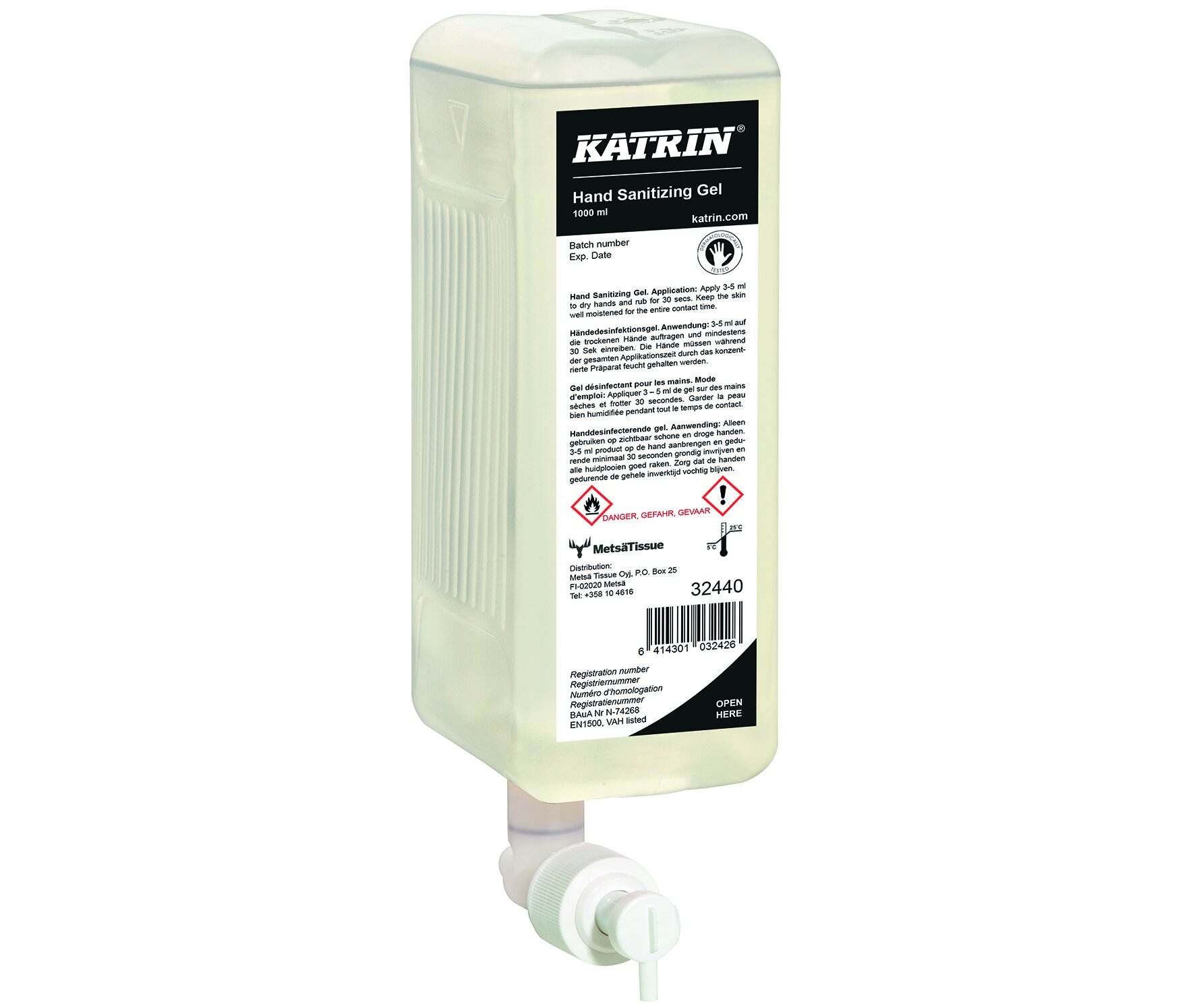 Désinfection Gel Katrin 6x1000ml