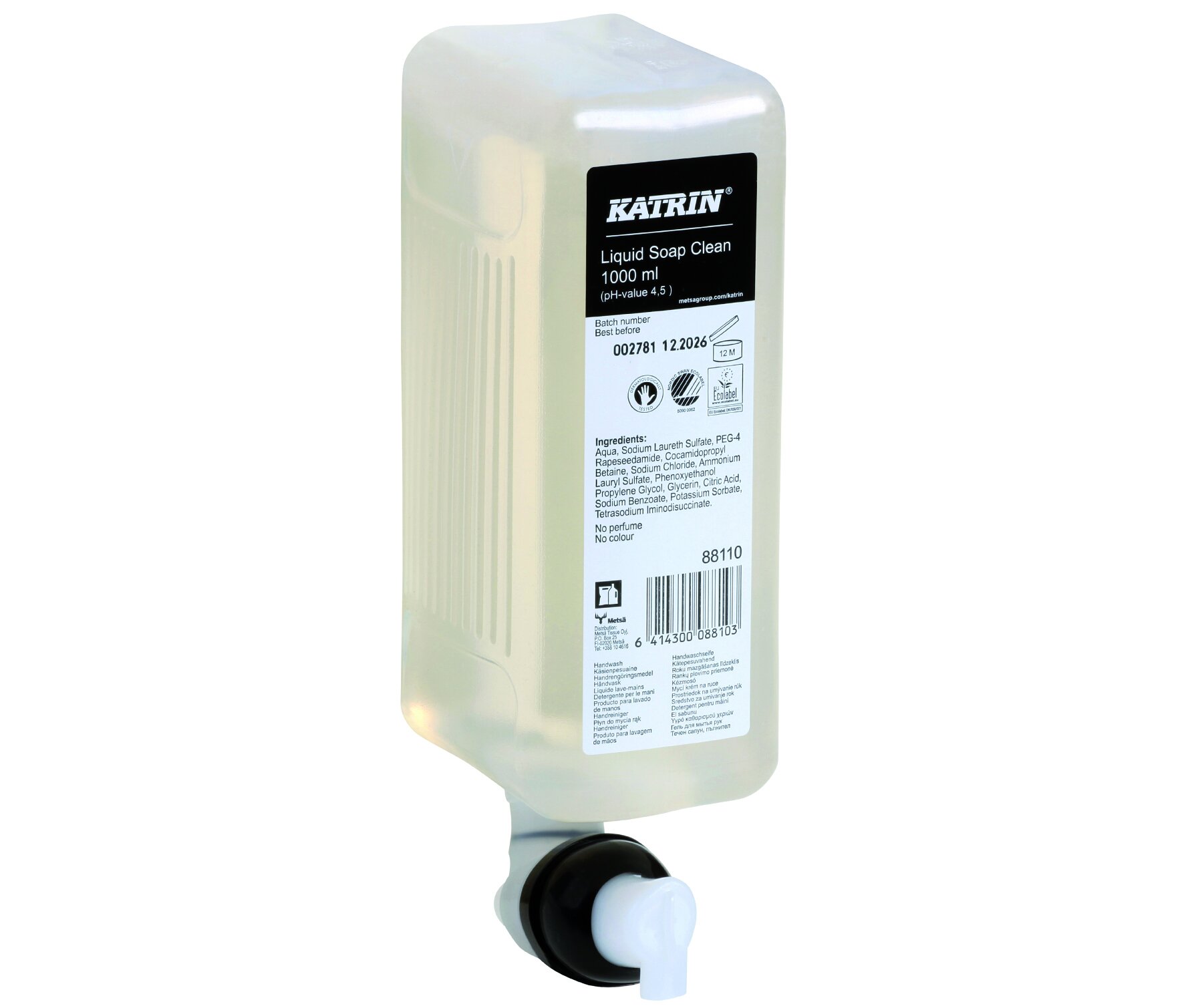 Katrin Savon à mains Neutre, 6x1000ml