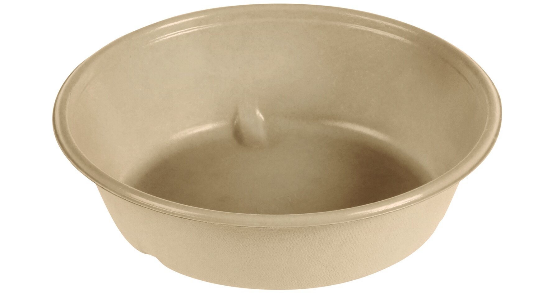 Bol canne à sucre/PBAT, 900ml nature, Ø195x52mm