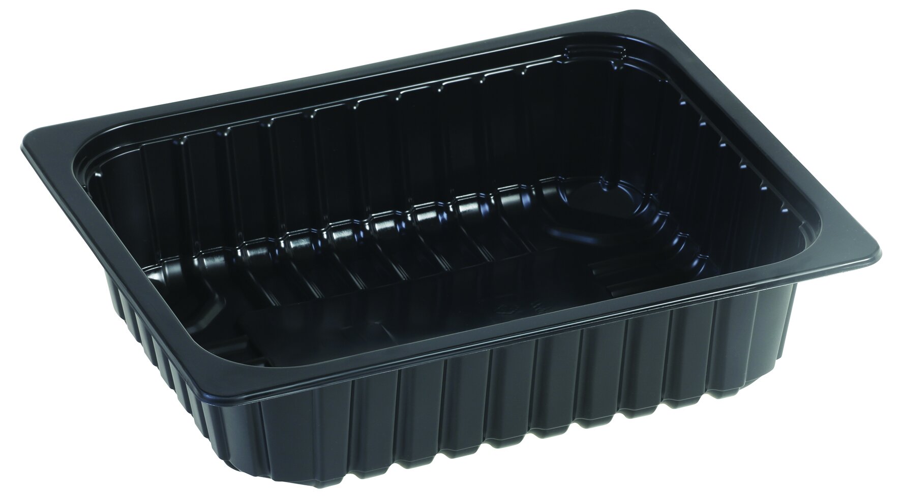 Barquette PP GN1/2 3900ml noir 325x265x80mm