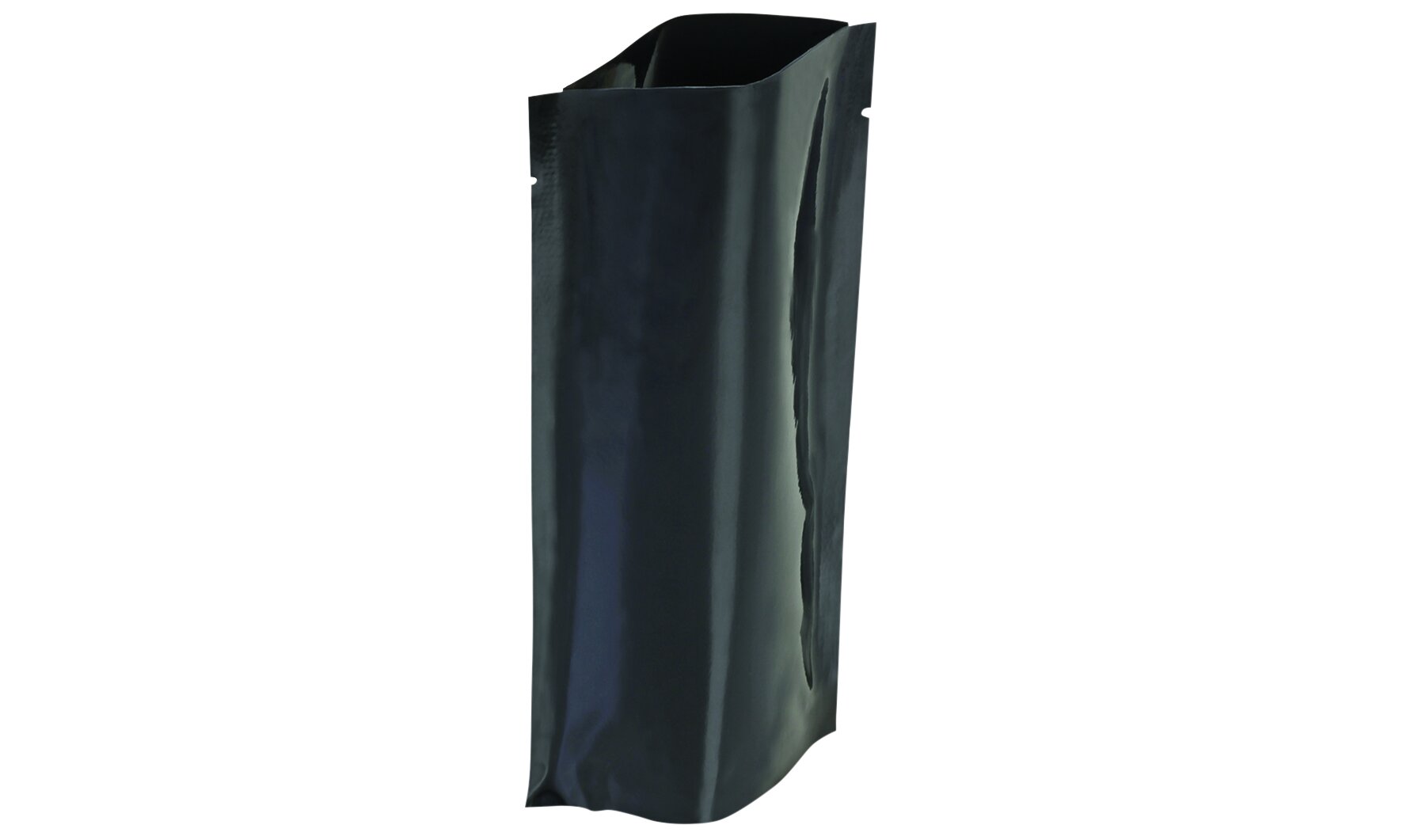 Sachet tenant debout 250ml blacky 90my, 110x185+70mm, max 112°C