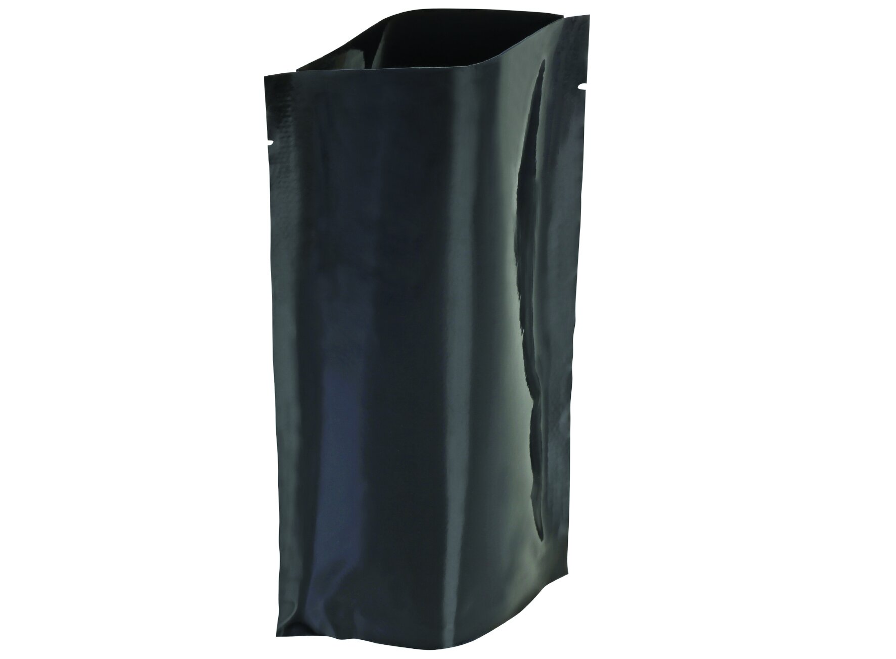 Sachet tenant debout 500ml blacky 90my, 130x225+70mm, max 112°C