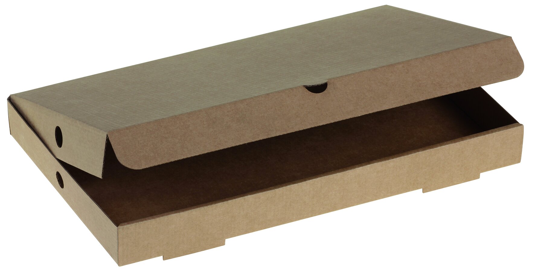 Pizza / Pinsa carton kraft brun 23x36x4cm