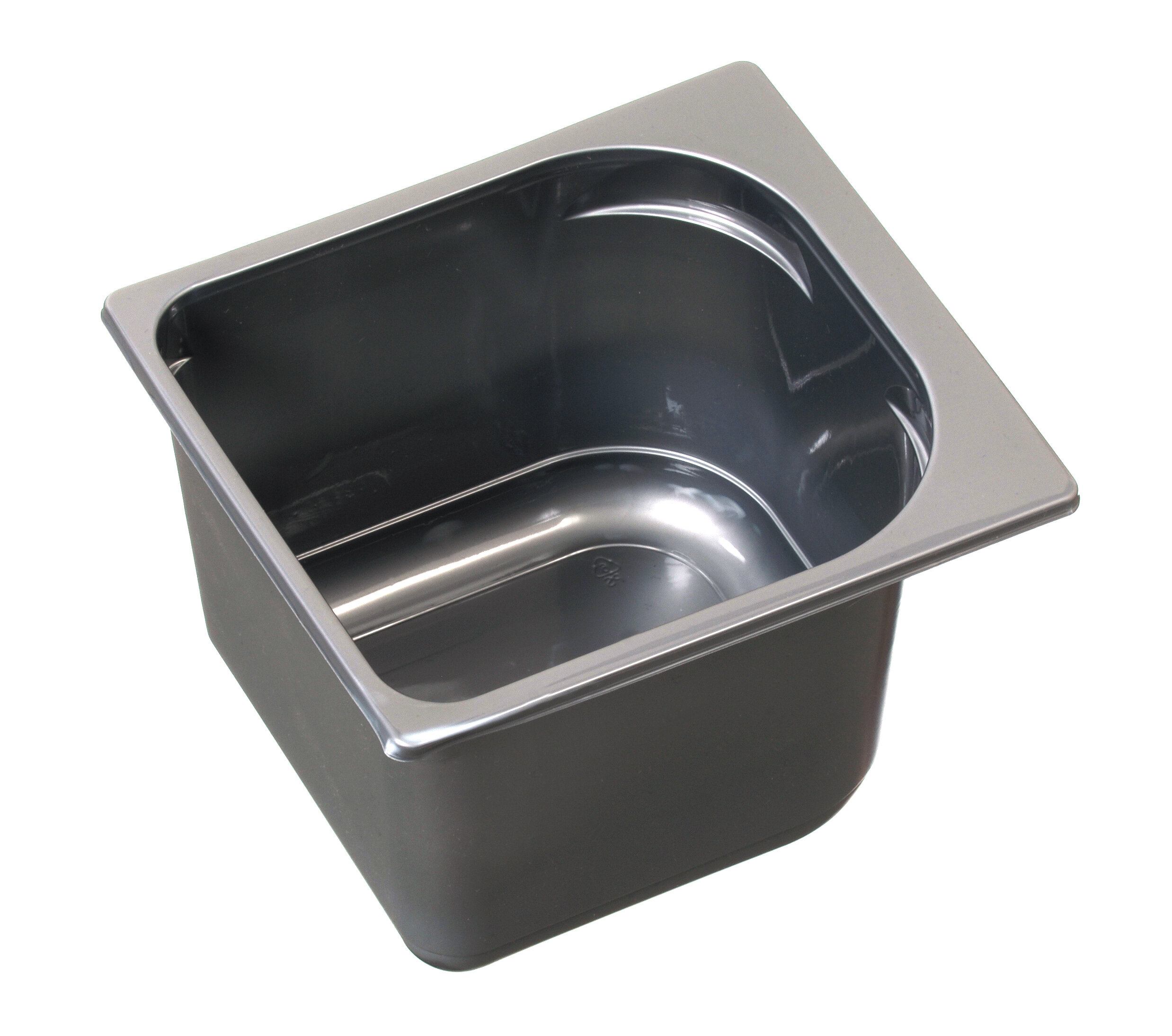 Conteneur vitrine PS 2500ml inox, 165x180x123mm