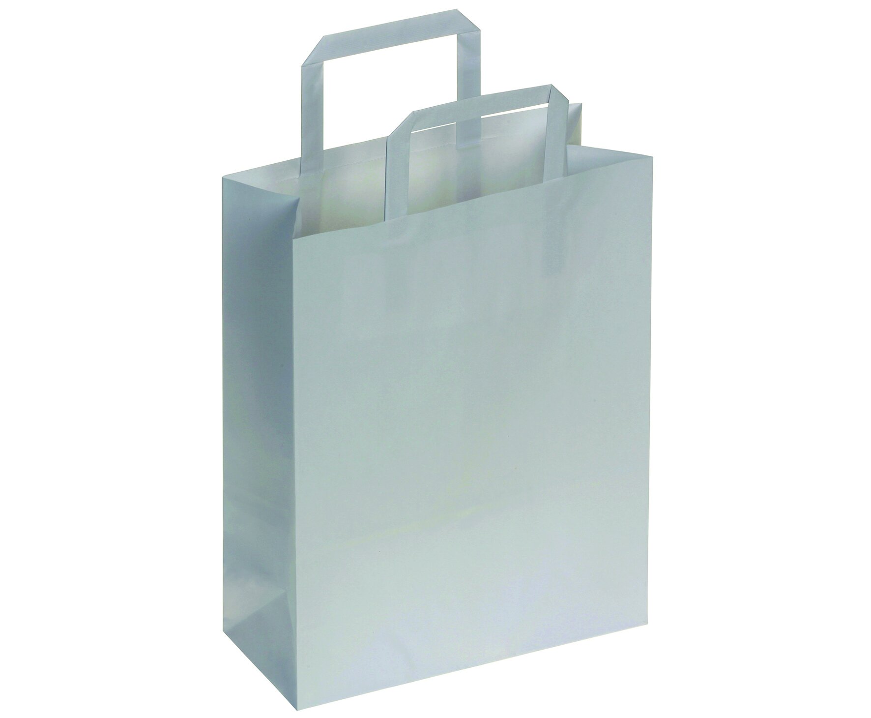 Sac en papier blanc 90g/m², 22x29+10cm