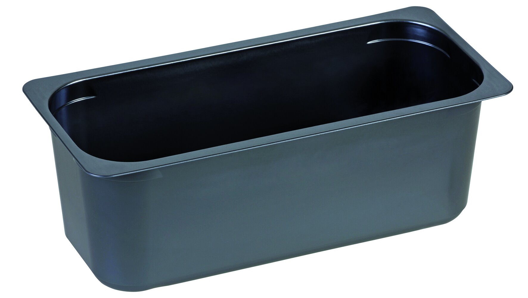 Conteneur vitrine PET 5000ml inox, 165x360x120mm
