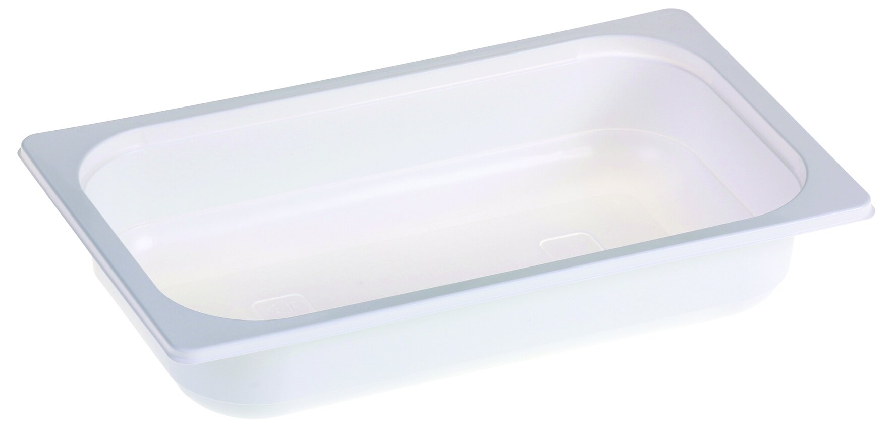 Barquette PP GN1/4 2080ml blanc 265x162x50mm
