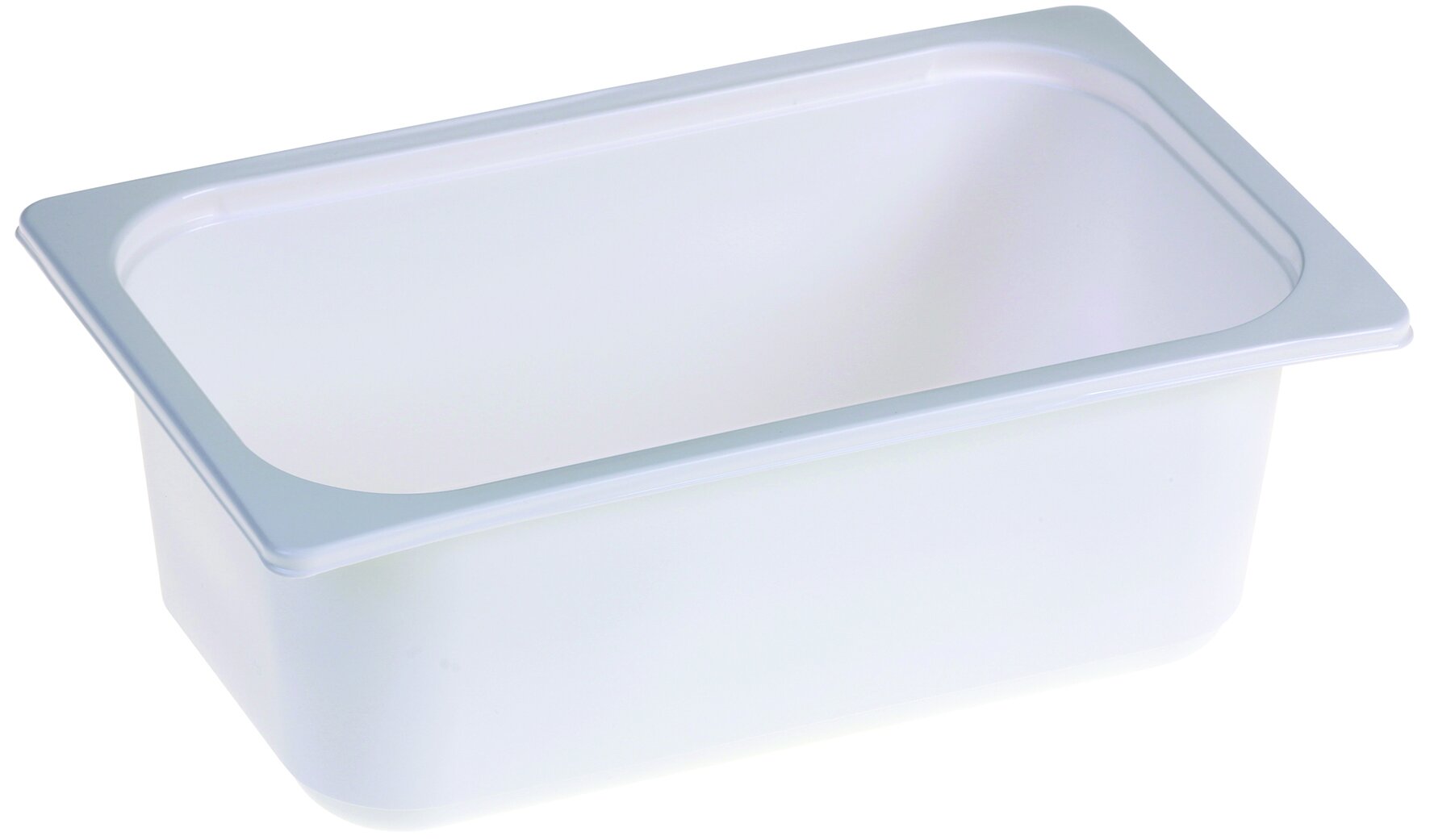 Barquette PP GN1/4 3950ml blanc 265x162x95mm