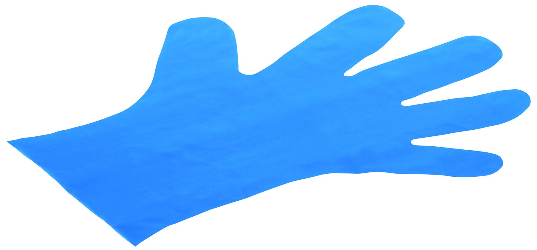 Gants TPE, lisses bleu, M