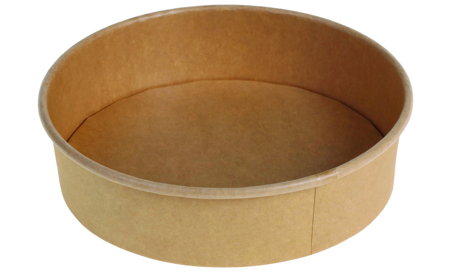 Barquette Kraft/PE 900ml brun Ø185x49mm