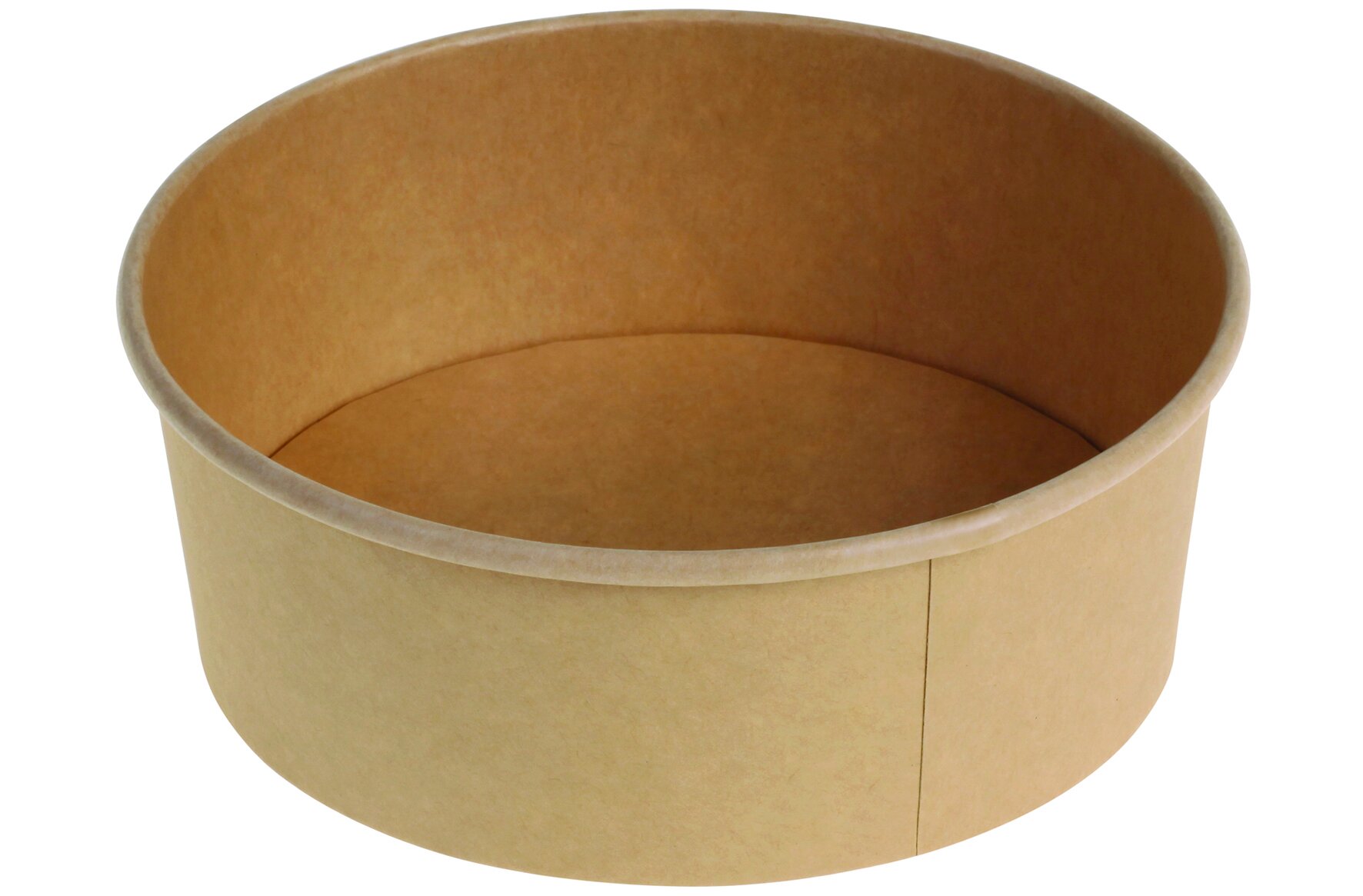 Barquette Kraft/PE 1200ml brun Ø185x66mm