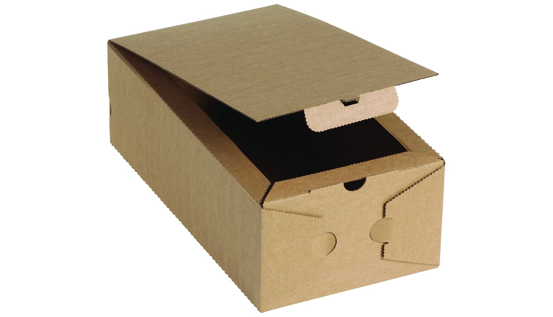 Pizza carton Calzone brun 30x16x10cm