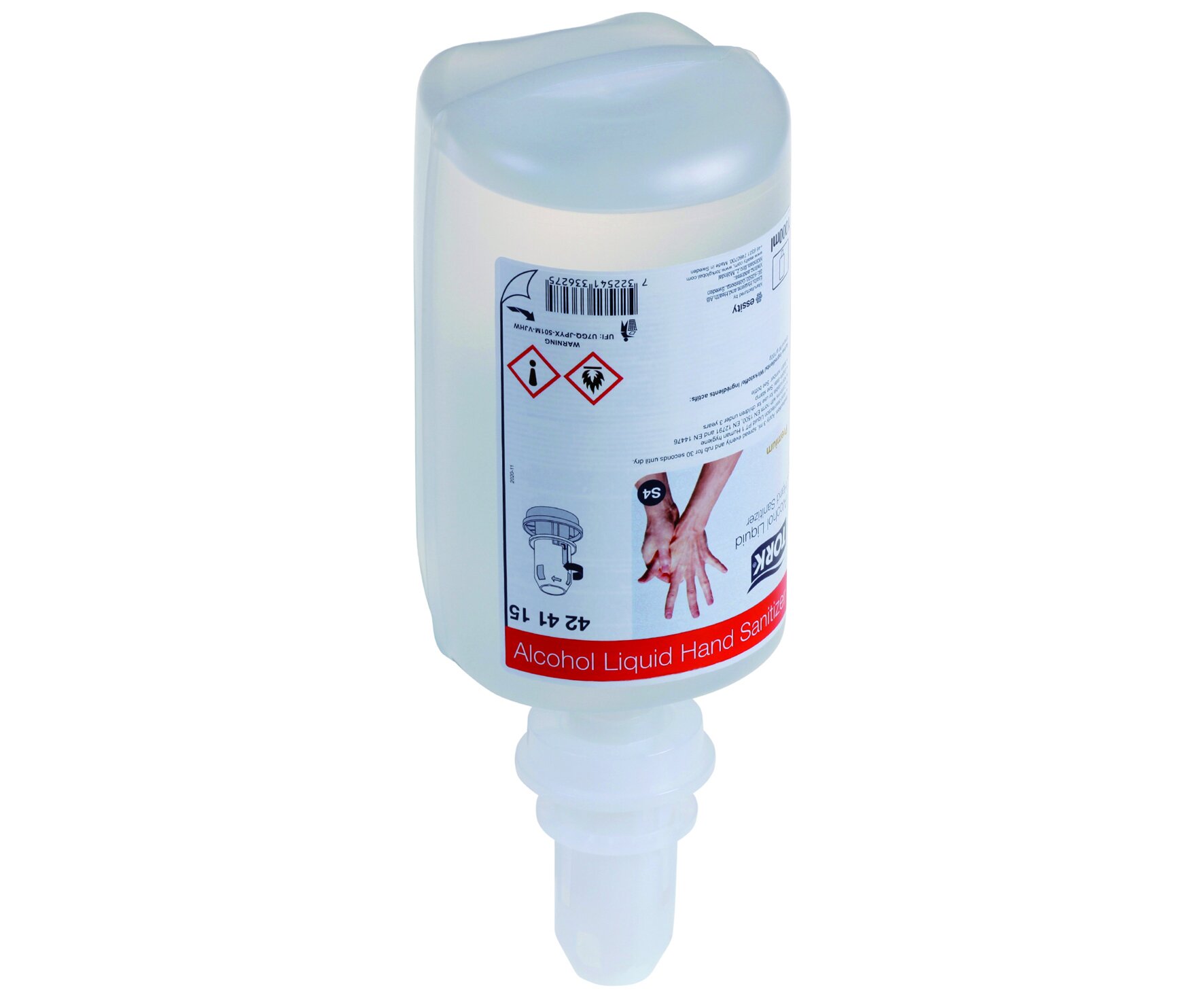 Désinfectant liquide pour mains TORK, S4, 6 x 1000 ml