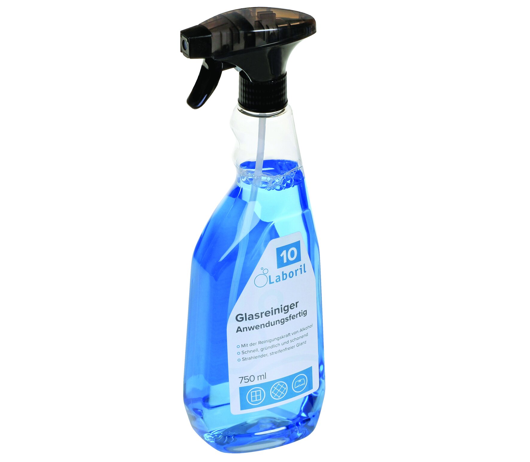 Nettoyant vitres, prêt à l'emploi Odeur de citron, pH 9.5, 6x750ml