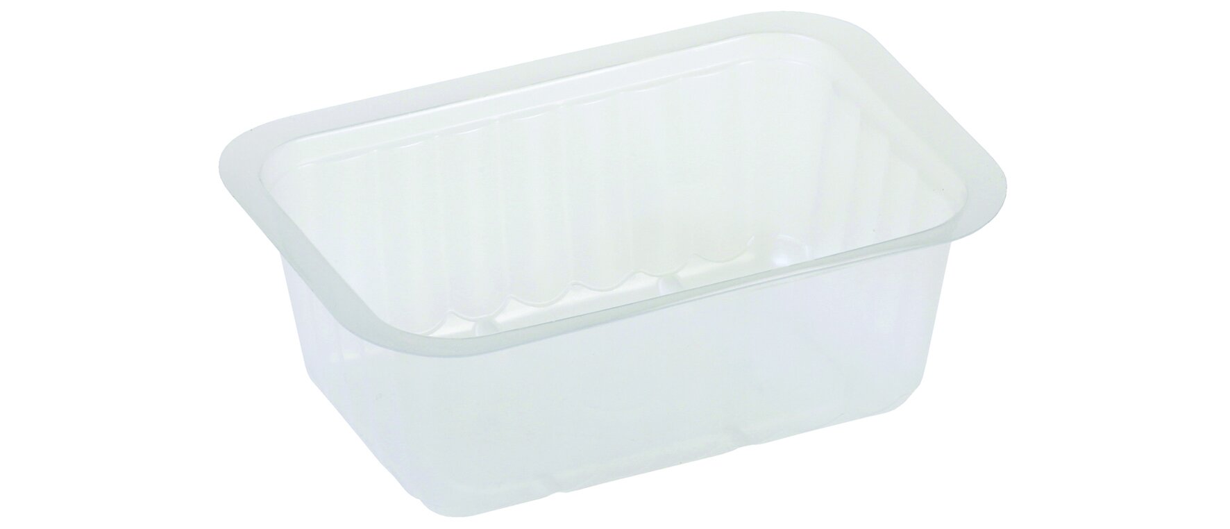 Barquette PP 375ml transparent, 137x96x49mm