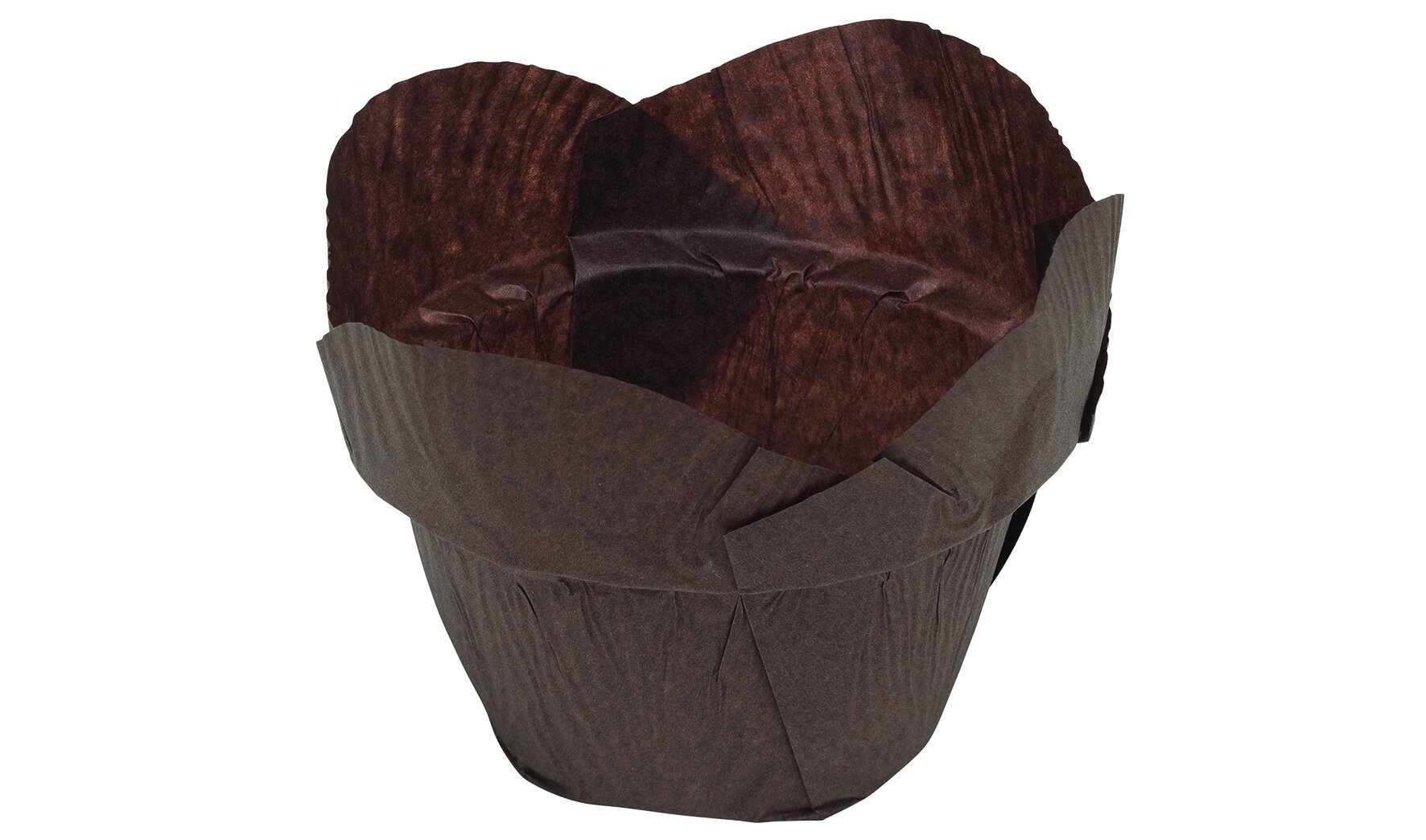 Ramequins Lotus pour muffins 100ml brun, Ø50/89x67mm