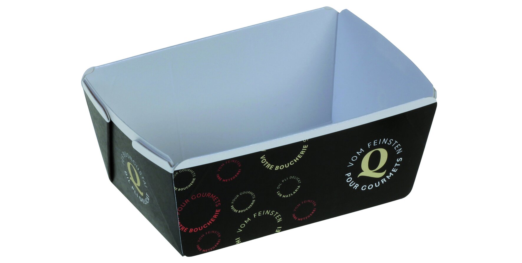 Barquette bac-chaleur boucher Exclusiv 500g, 110x70x55mm