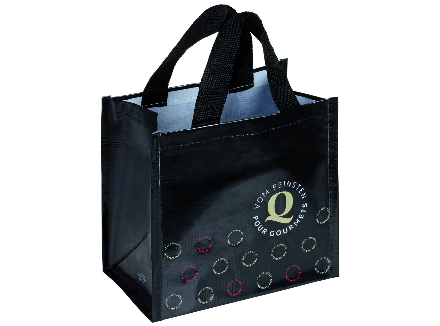 Sac à porter rPET boucher Exclusiv 260+160x250mm, 125gsm