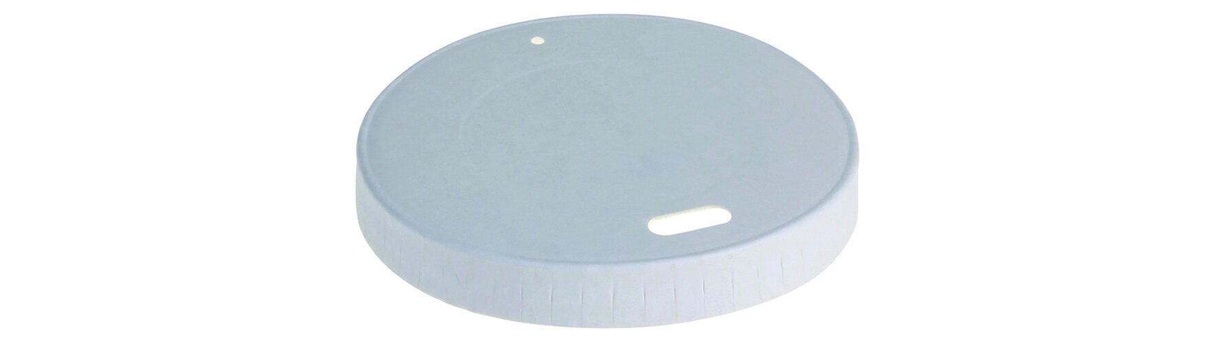 Couvercle en papier blanc Ø60mm, pas de laminage en plastique