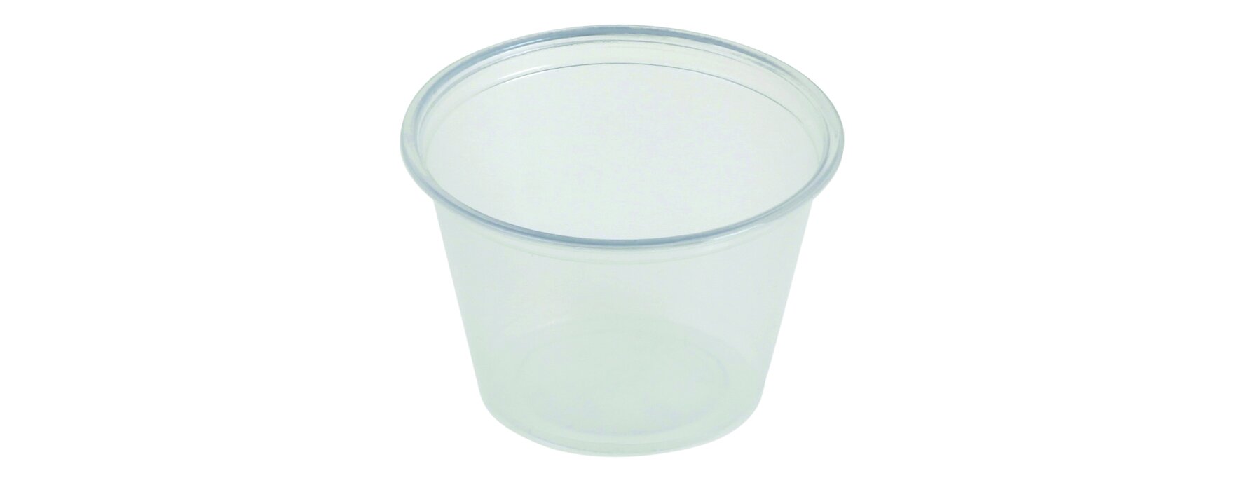 Récipient à sauce transp. PP 73ml Ø61x41mm