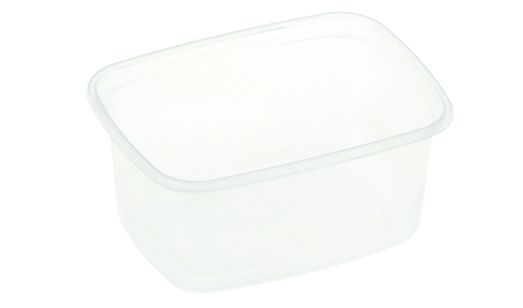 Boîte rectangulaire PP 250ml 82x108x50mm