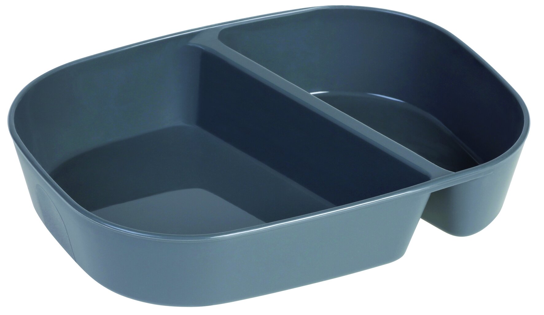 circ Menu box PP 330/660ml gris 181x236x47mm, 2 compartiments