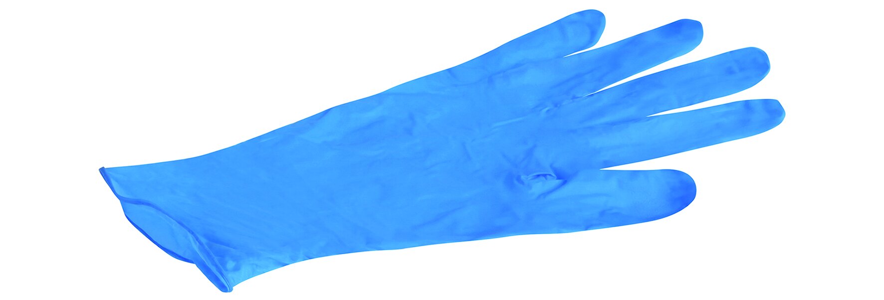 Gants nitrile, bleu sans poudre, S