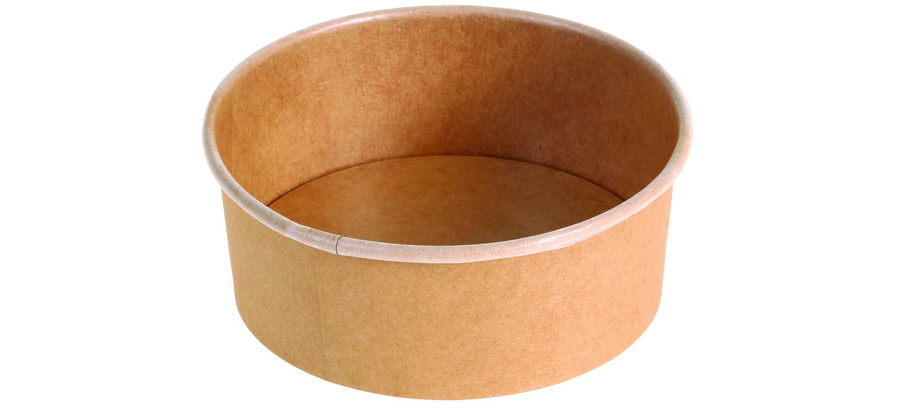 Barquette Kraft/PE 300ml brun Ø120x45mm