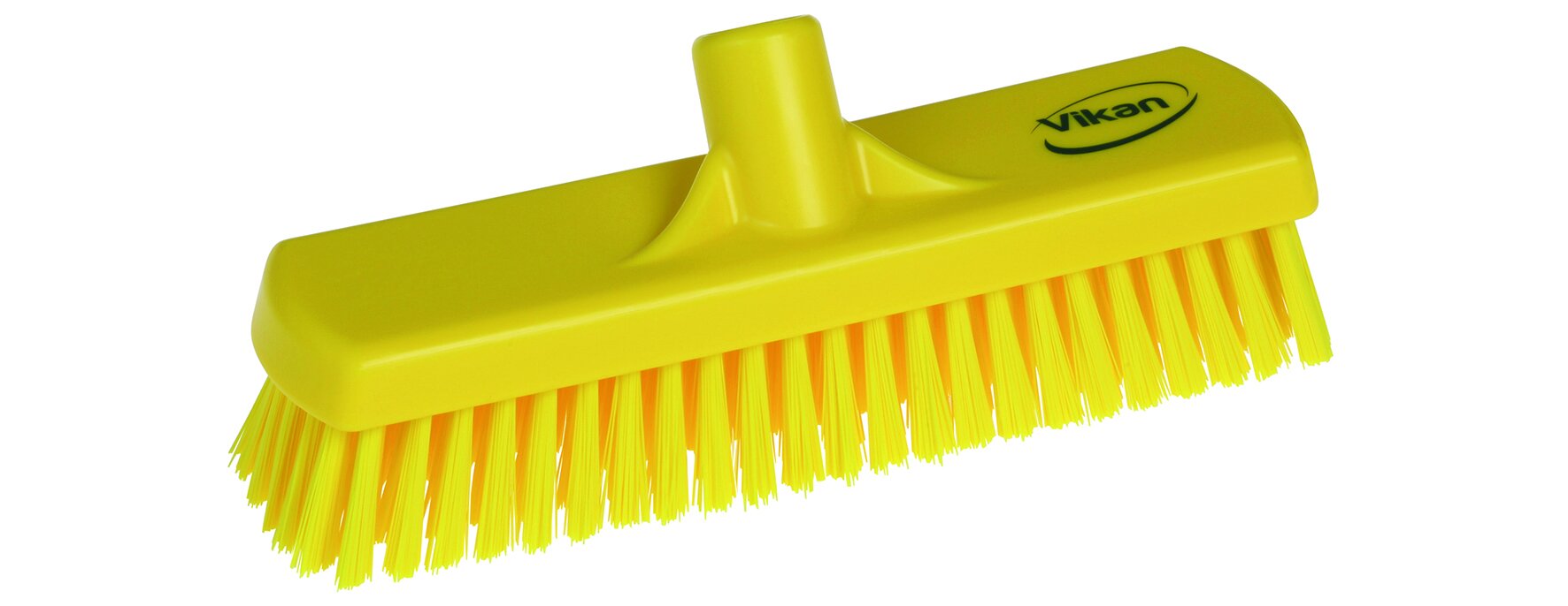 Brosse à récurer Vikan 30.5cm, dure PP, PE, jaune