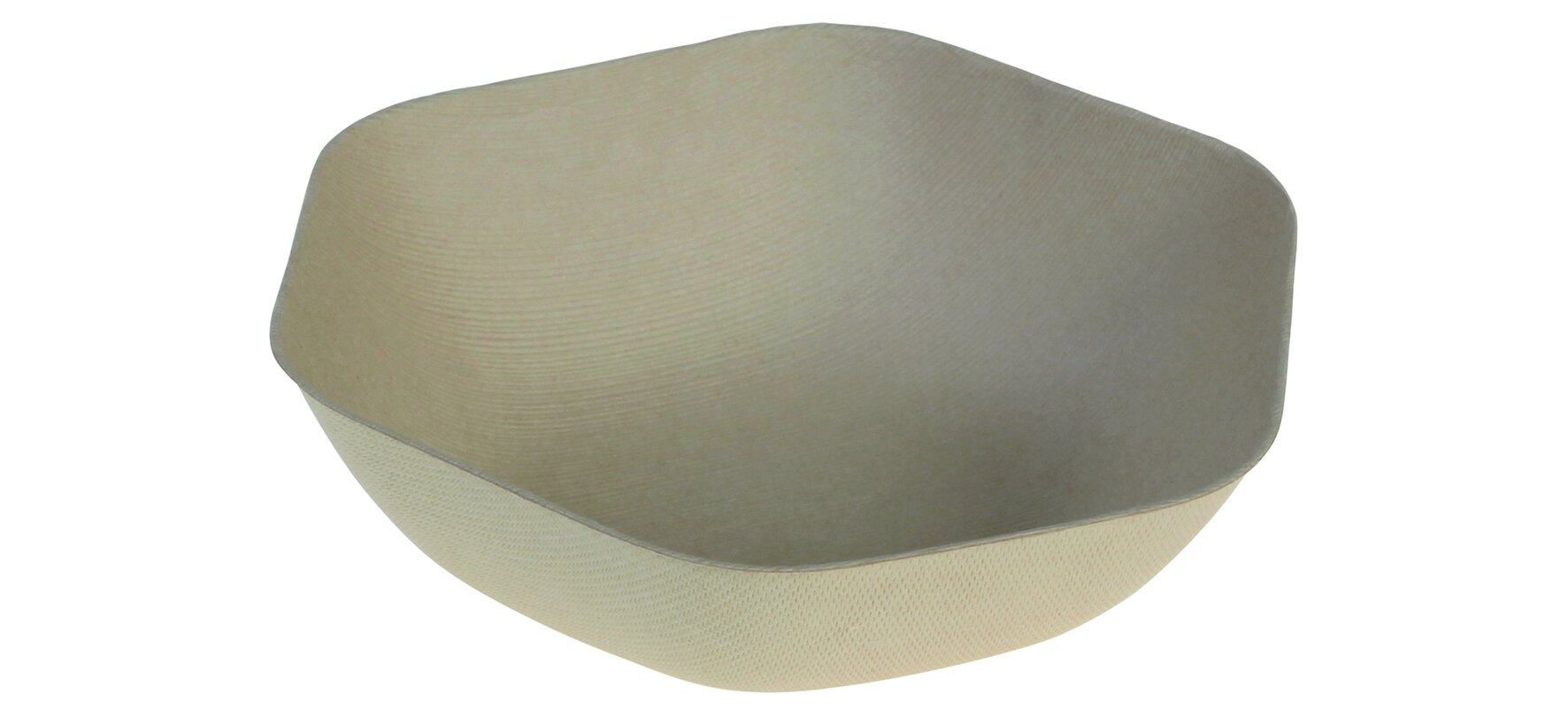 Bol XAGON canne à sucre nature 600ml, 170x46mm, hexagonale