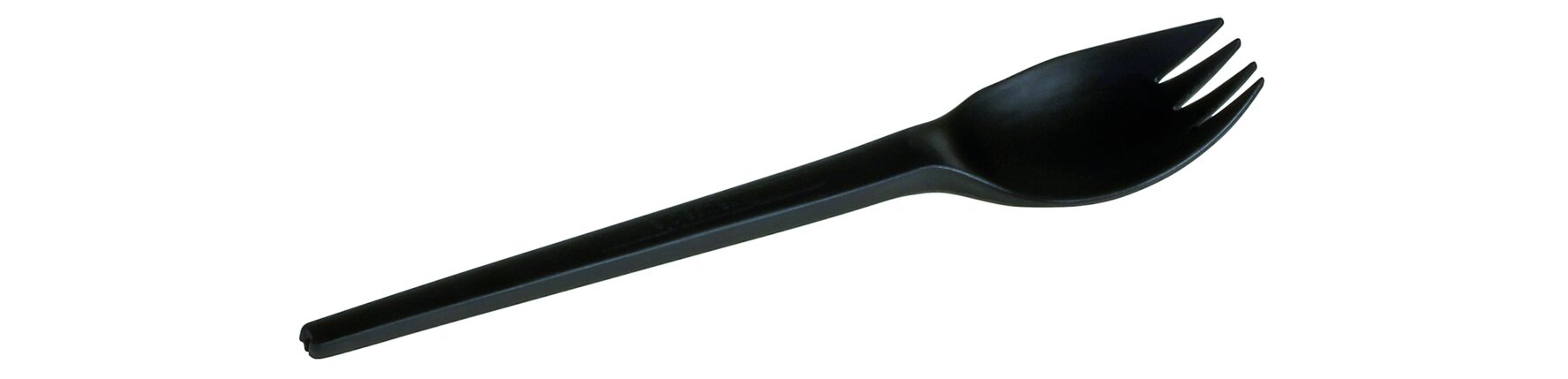 Spork REUSABLE CPLA noir 124mm