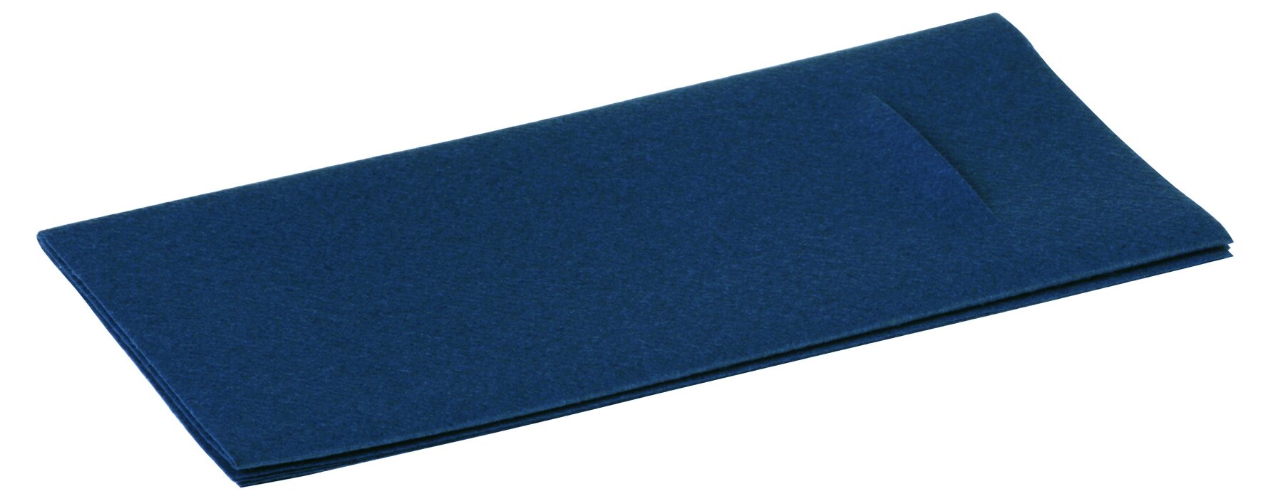 Serviette Airlaid bleu 65g/m², 40x40cm, 1/8 pli