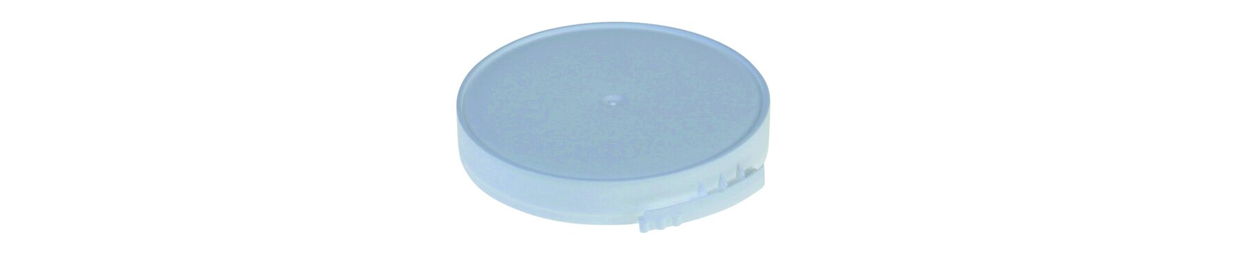 Couvercle LDPE blanc Ø55mm, garantie 1re ouverture