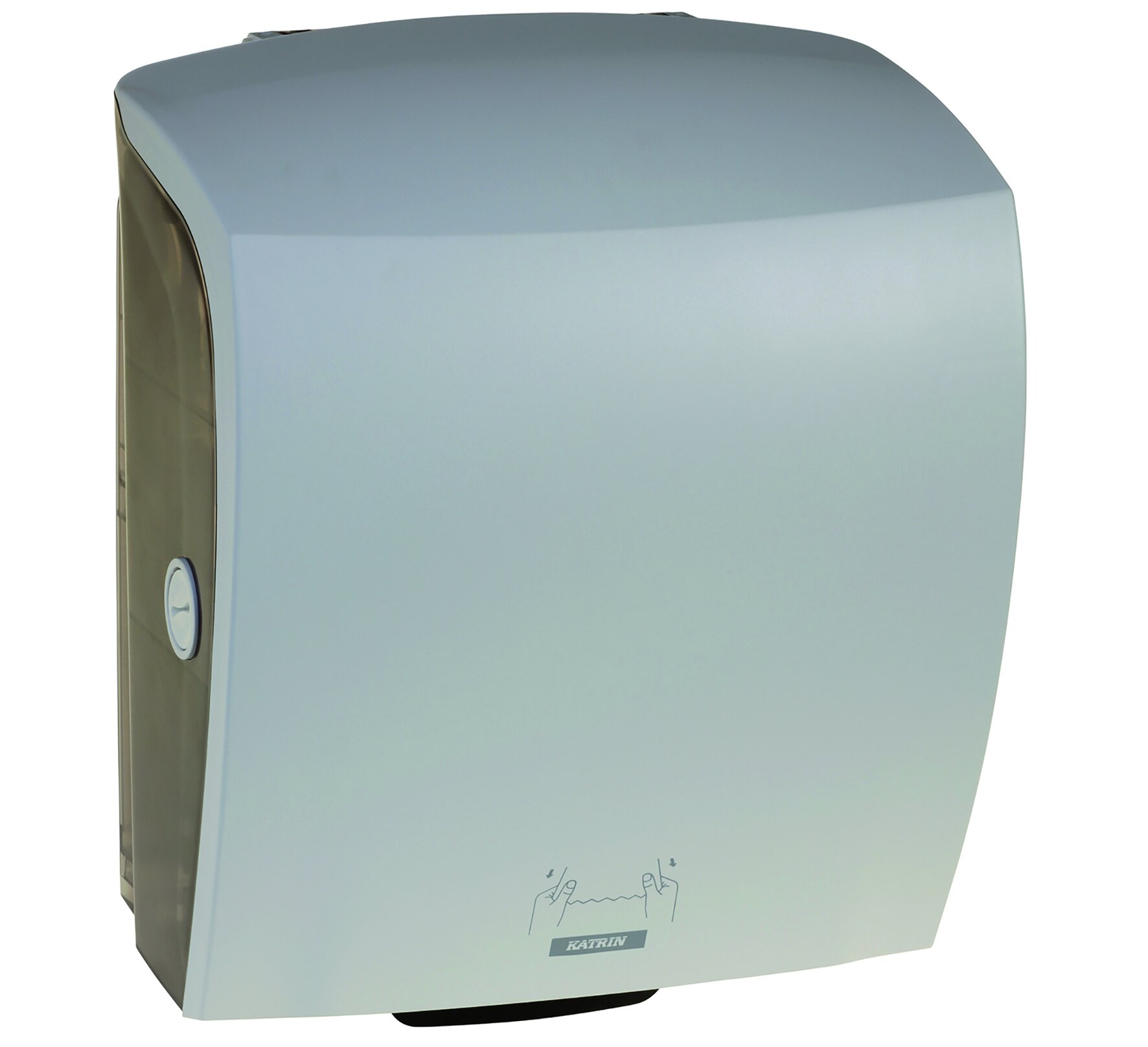 Katrin distributeur rouleaux PC, blanc, 397x322x216mm