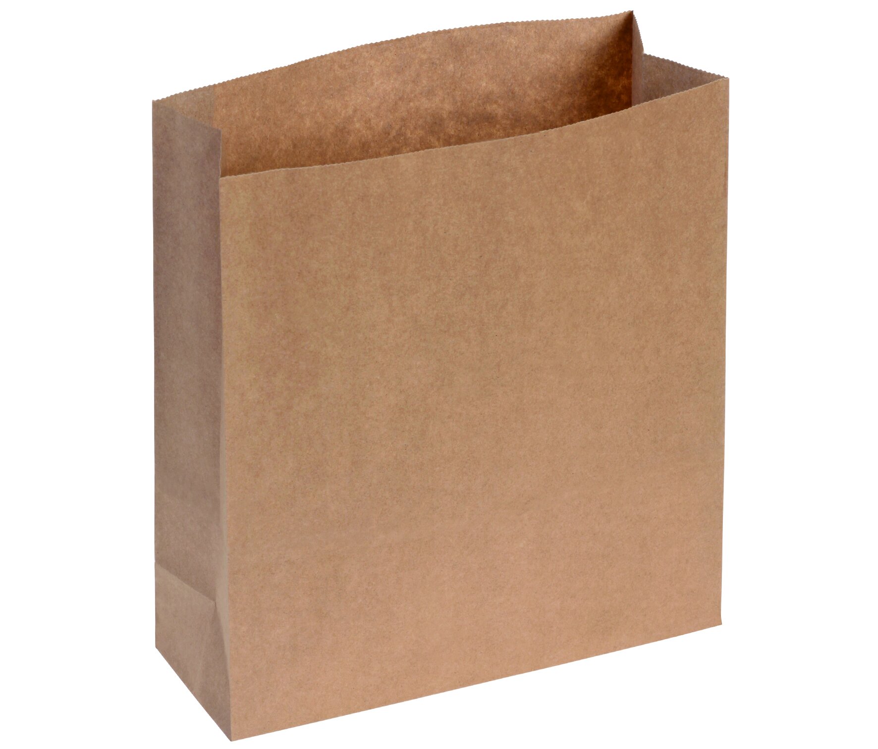 Sac en papier kraft brun 70gm², 26x29cm, +10cm