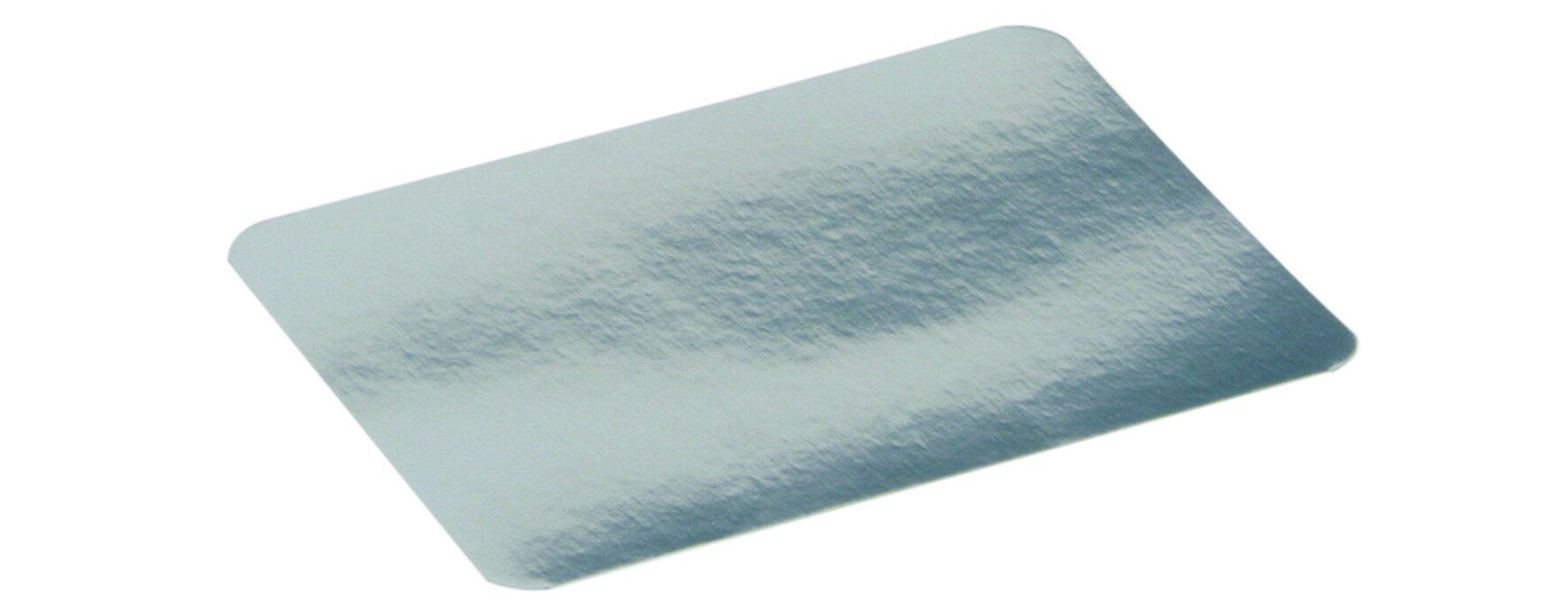 Couvercle carton, PET, metallisé 135x185 mm