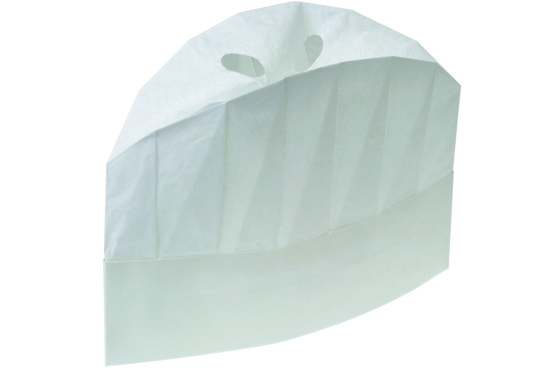 Bonnet cuisinier Toque H. 22cm blanc, non-tissé