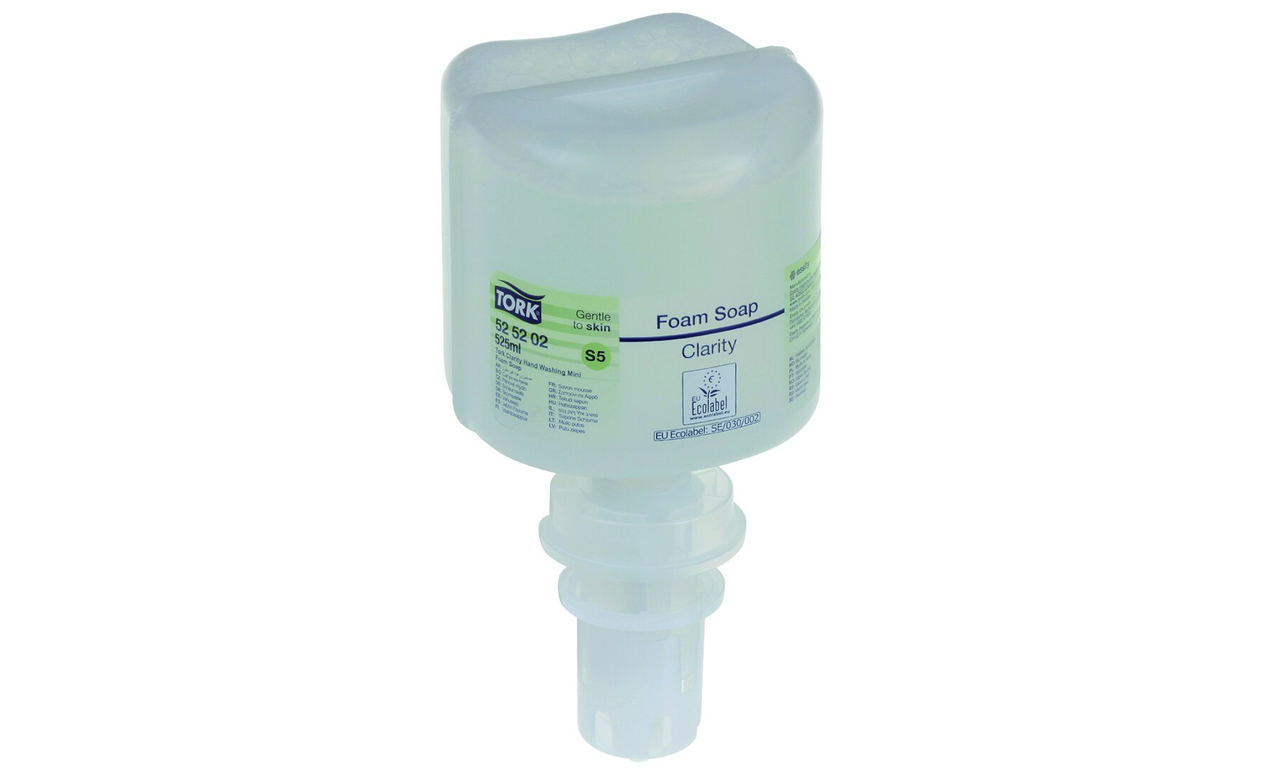 Lave-mains mousse Tork S5 doux parfumé, 8 x 525ml
