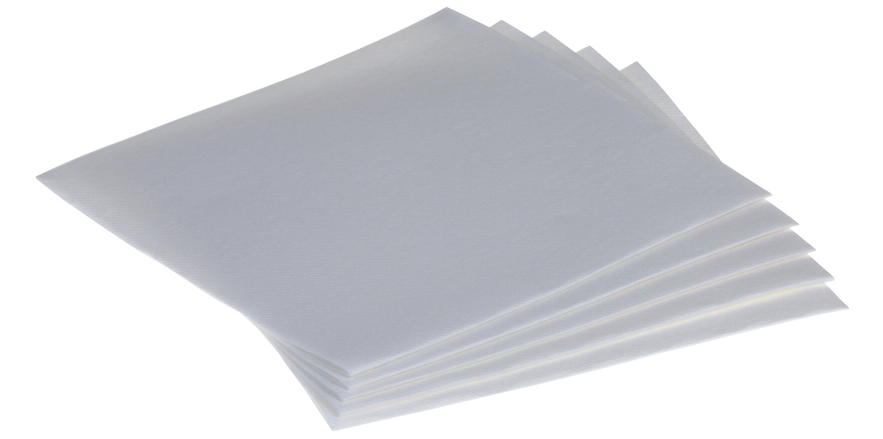 Serviette Airlaid blanc 40x40cm, 65g/m2, 1/4-pli