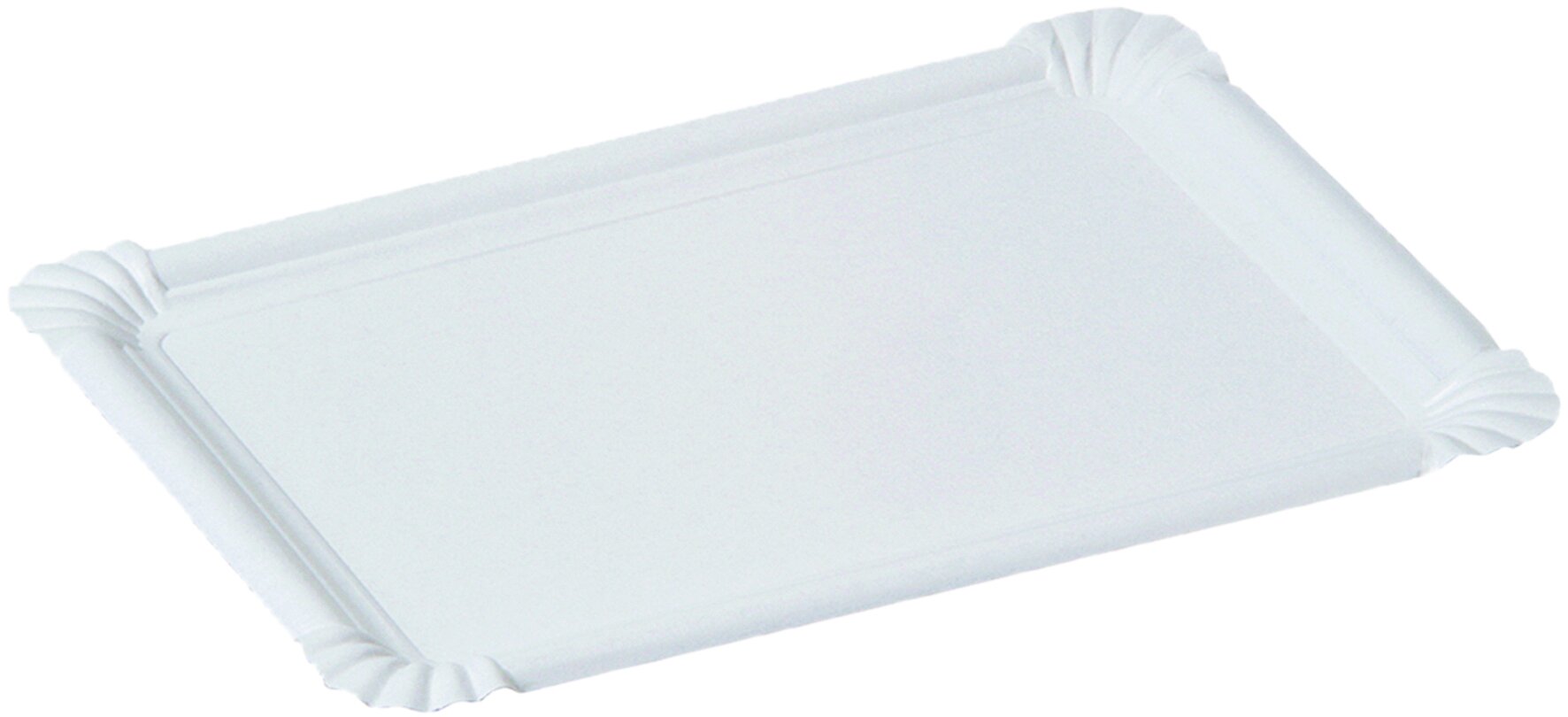 Assiette en carton blanc 13x20mm