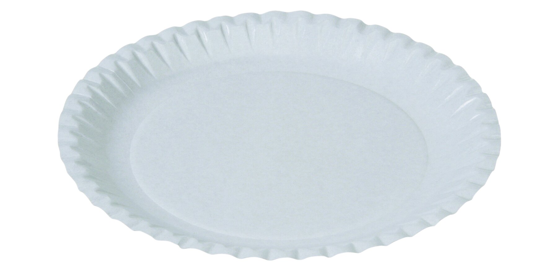 Assiette en carton, blanc rond, Ø 230mm