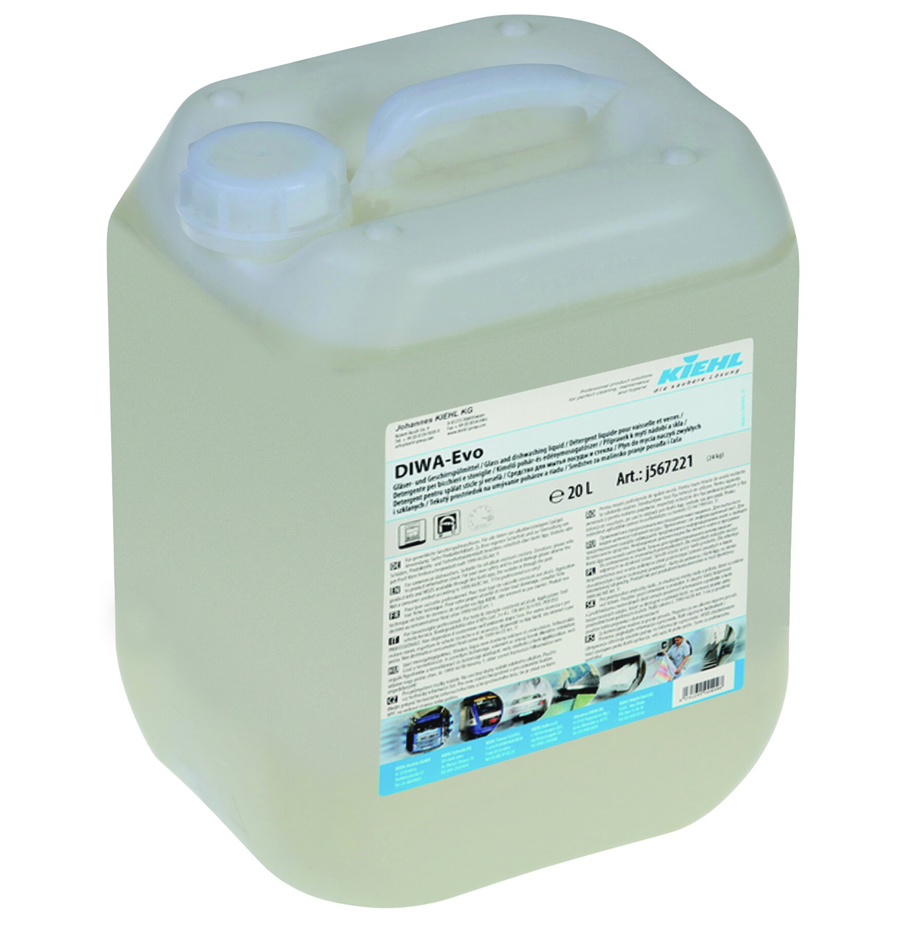 Nettoyant lave-vaisselle en machine sans chlore, pH 13.5, 1x20l