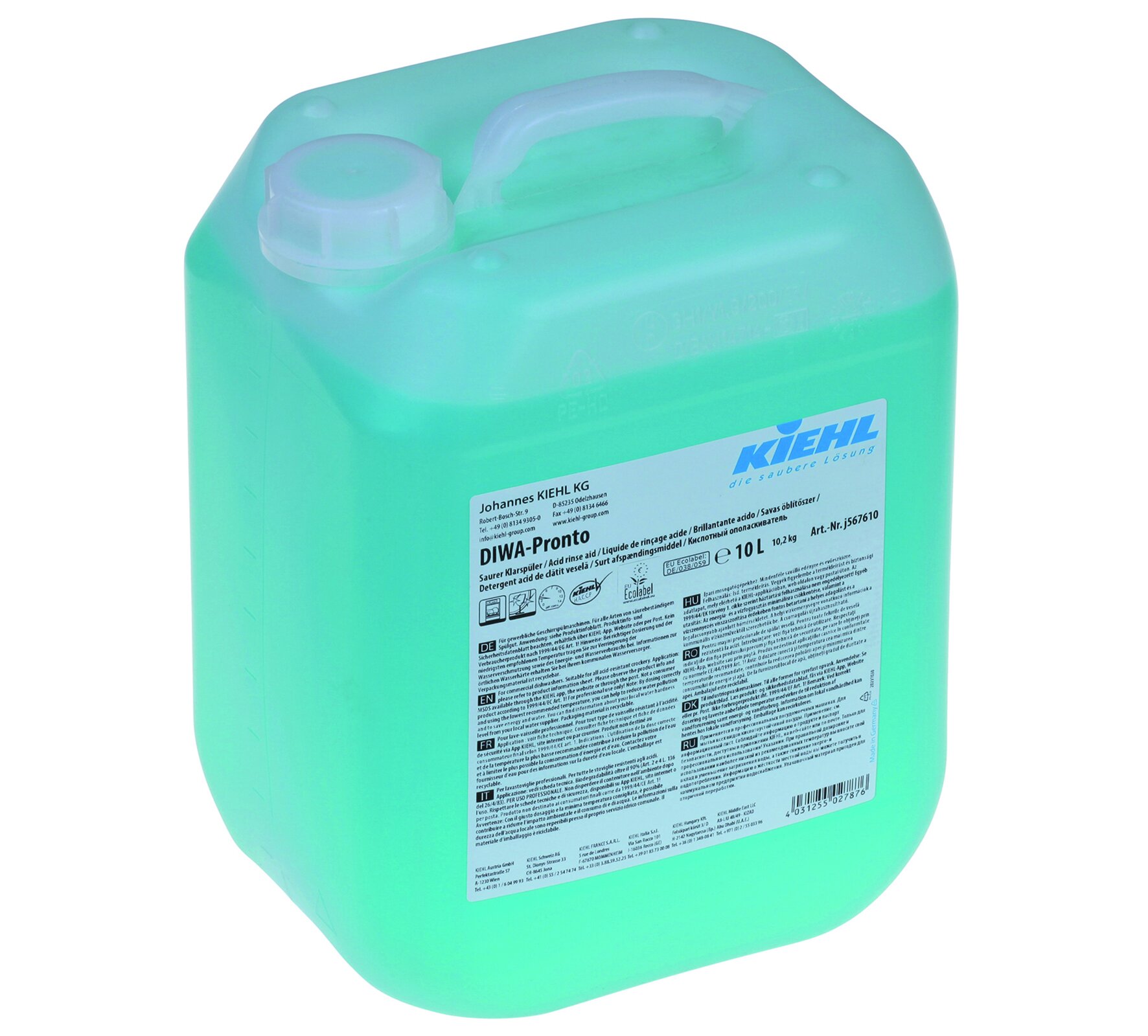 Produit de rinçage acide pH 2.5, 1x10l