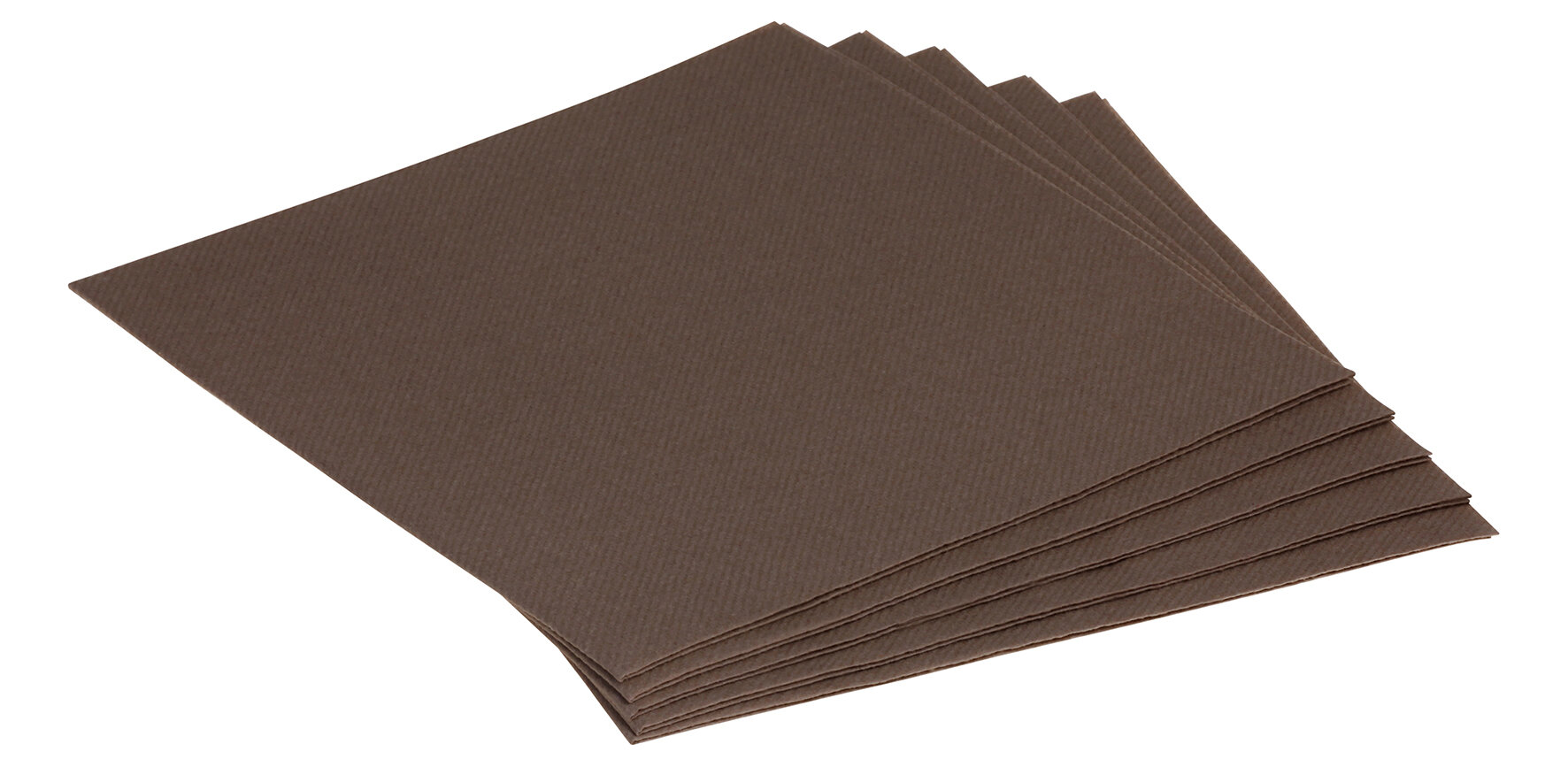 Serviette Airlaid brun 40x40cm, 65g/m2, 1/4-pli