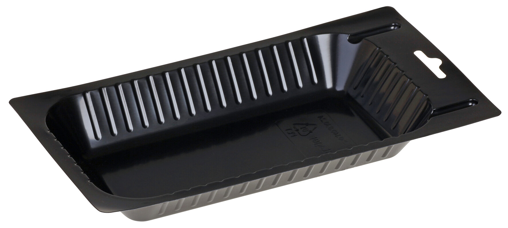 Stäger barquette PET 300ml noir 140x250x30mm, avec tran-Euro