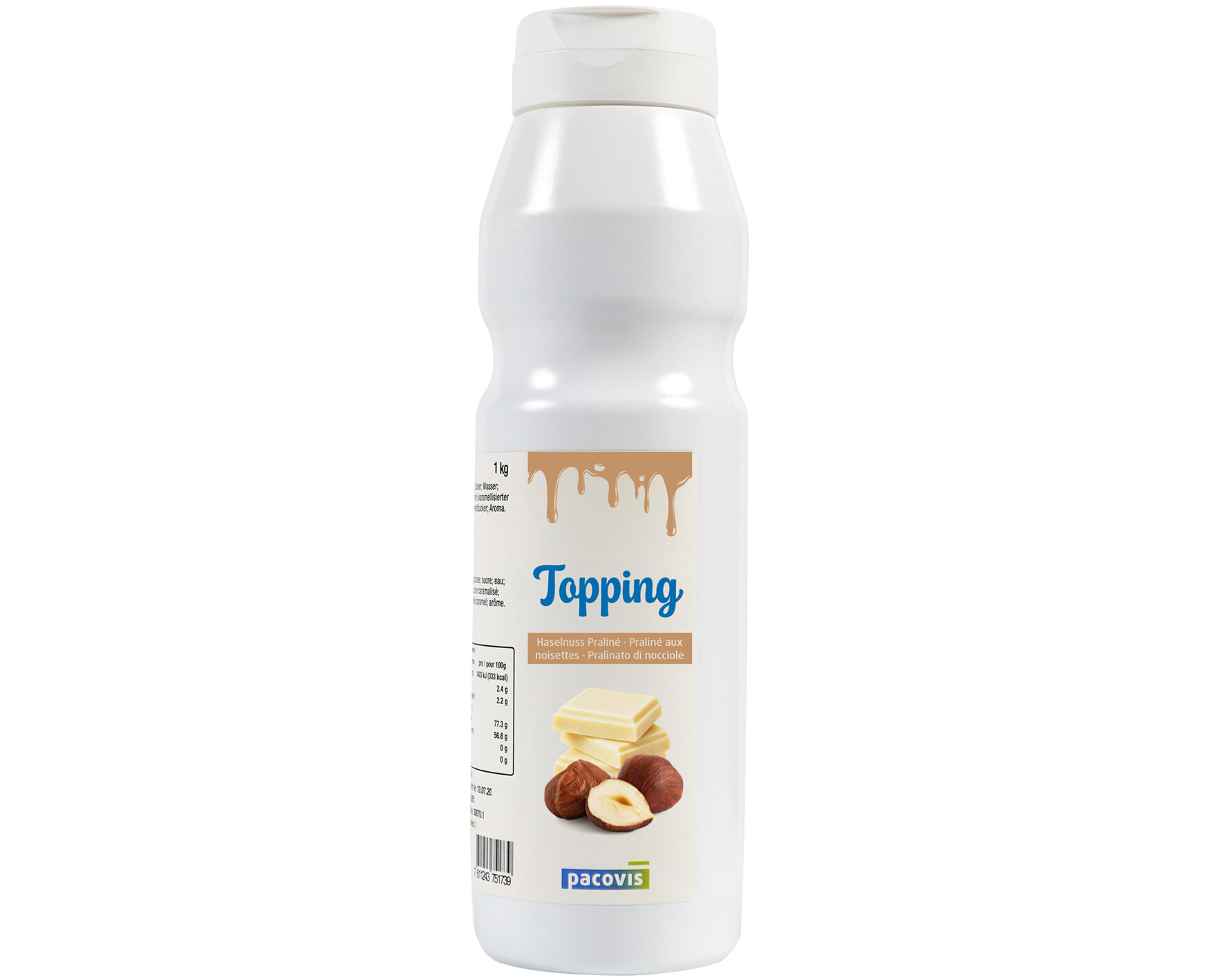 Topping praliné aux noisettes Sauce pour dessert